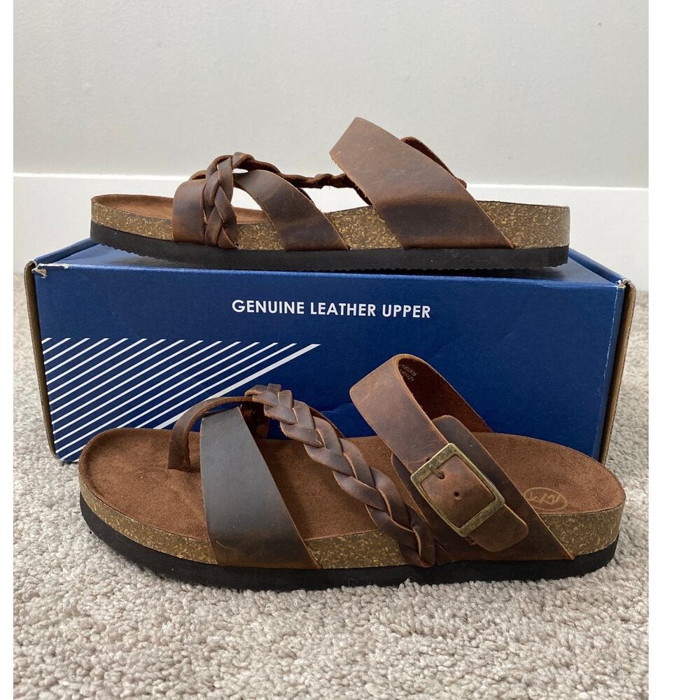 New White Mountain Hazy Footbed Sandals Women’s Size 8
